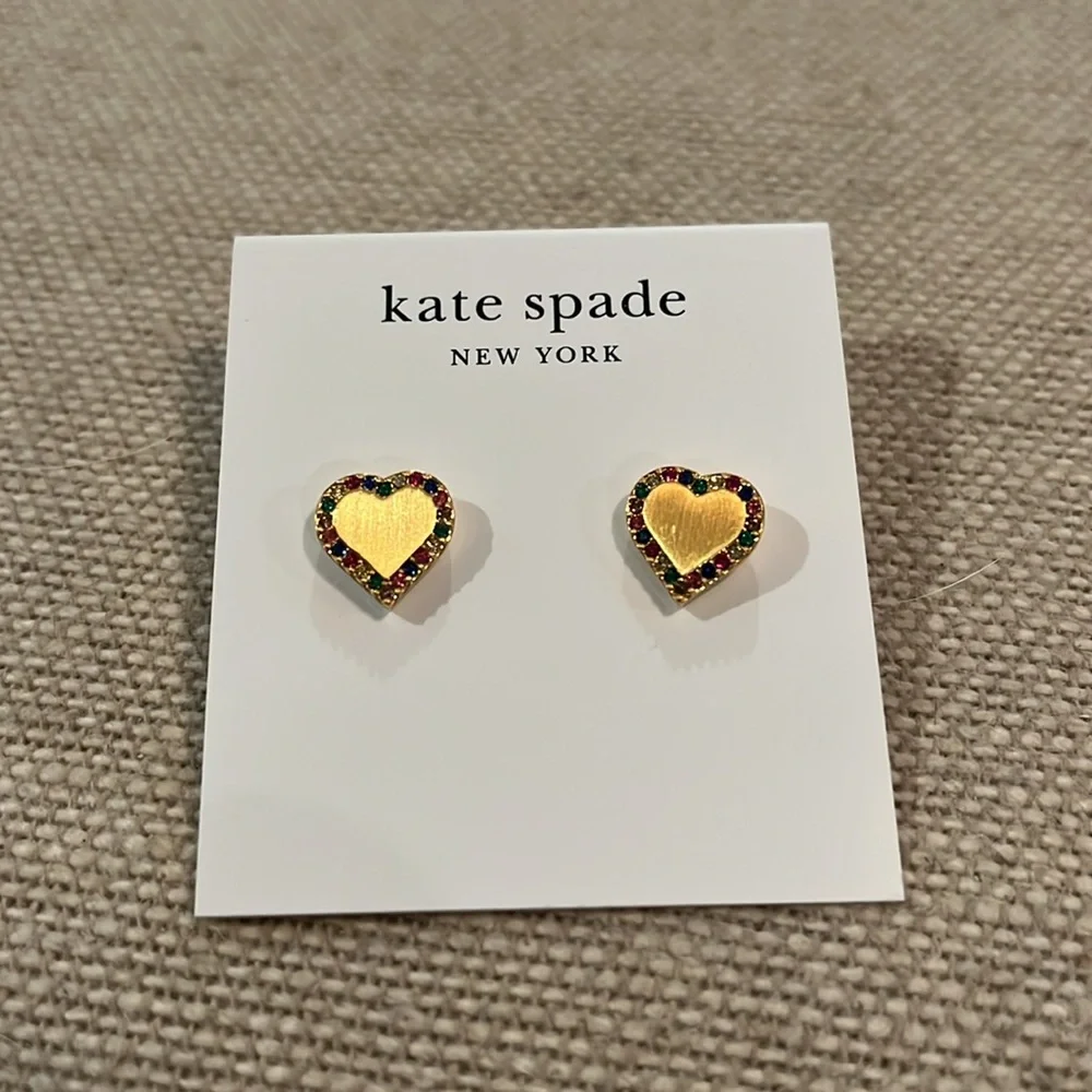 kate spade Take Heart Studs/NWT